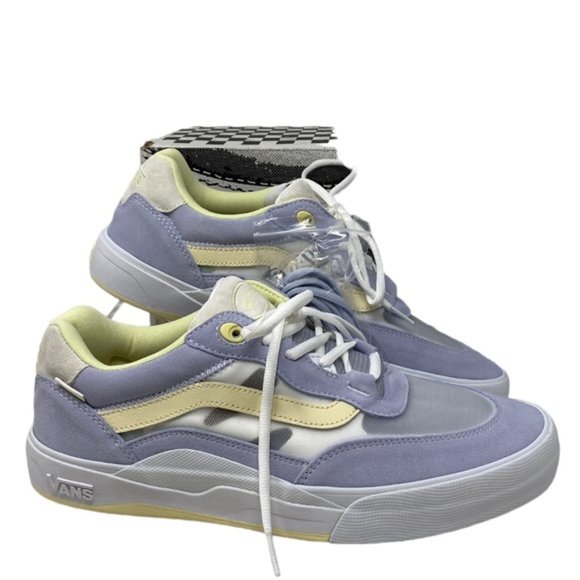 VANS Wayvee Shoe Low Top Sneakers Skate Dusty Blue Suede Mesh Men's VN0A5JIADSB - Picture 3 of 10